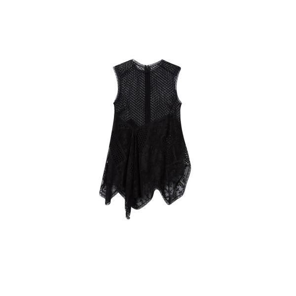 La DoubleJ Aura Top in Solid Black - Tops - Milanese Maximalist Fashion at Luxury Shoes 