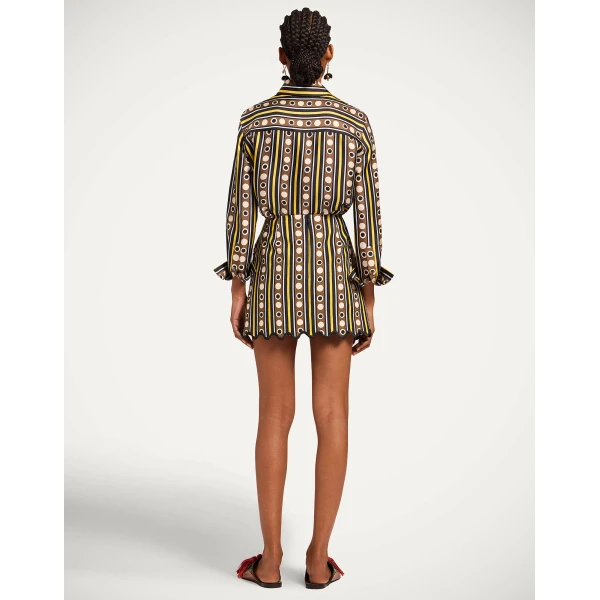 La DoubleJ Baia Mini Skirt in Sanctuary Brown - Skirts - Milanese Maximalist Fashion at Luxury Shoes 