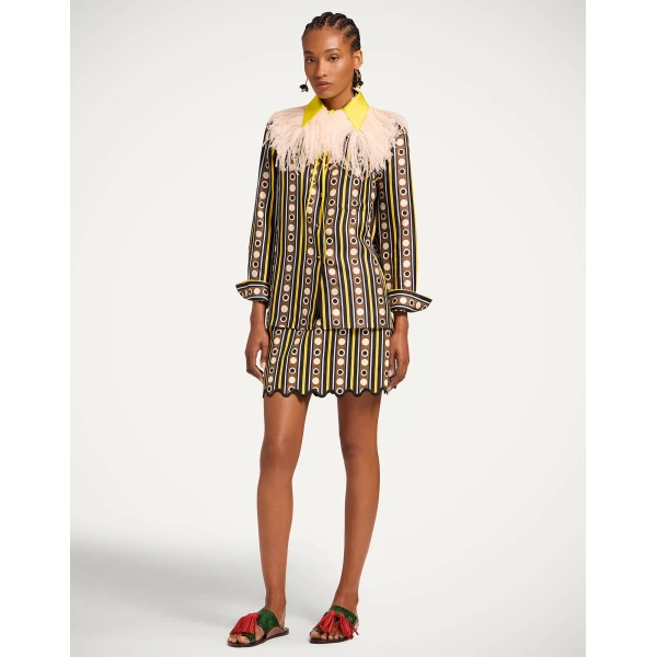 La DoubleJ Baia Mini Skirt in Sanctuary Brown - Skirts - Milanese Maximalist Fashion at Luxury Shoes 