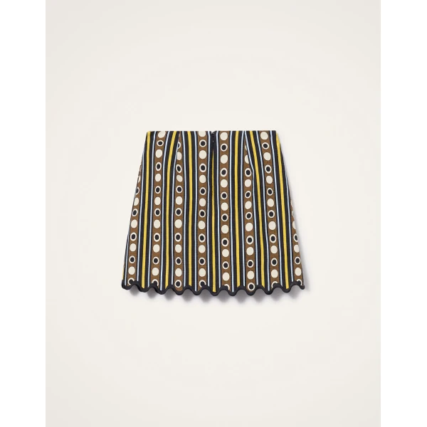 La DoubleJ Baia Mini Skirt in Sanctuary Brown - Skirts - Milanese Maximalist Fashion at Luxury Shoes 