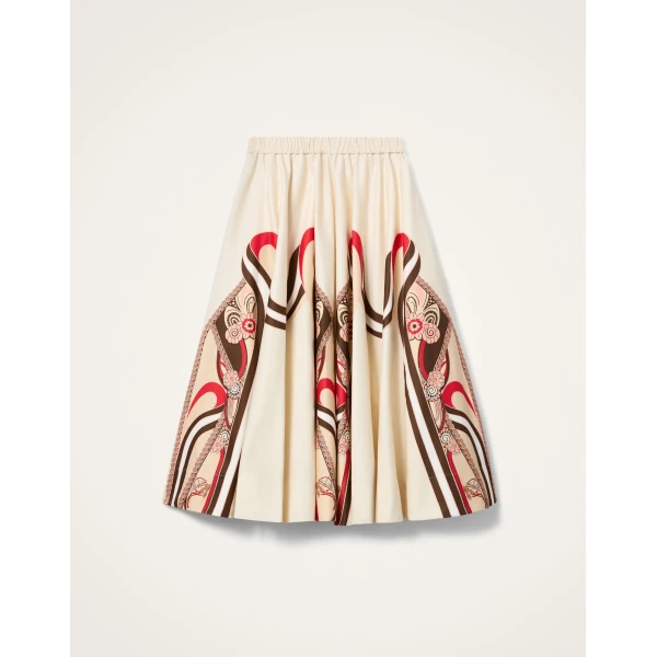 La DoubleJ Ballerina Skirt in Ambrosia Placée Red - Skirts - Milanese Maximalist Fashion at Luxury Shoes 