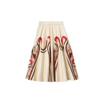 La DoubleJ Ballerina Skirt in Ambrosia Placée Red - Skirts - Milanese Maximalist Fashion at Luxury Shoes 