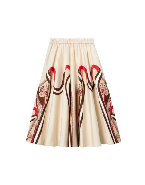 La DoubleJ Ballerina Skirt in Ambrosia Placée Red - Skirts - Milanese Maximalist Fashion at Luxury Shoes 
