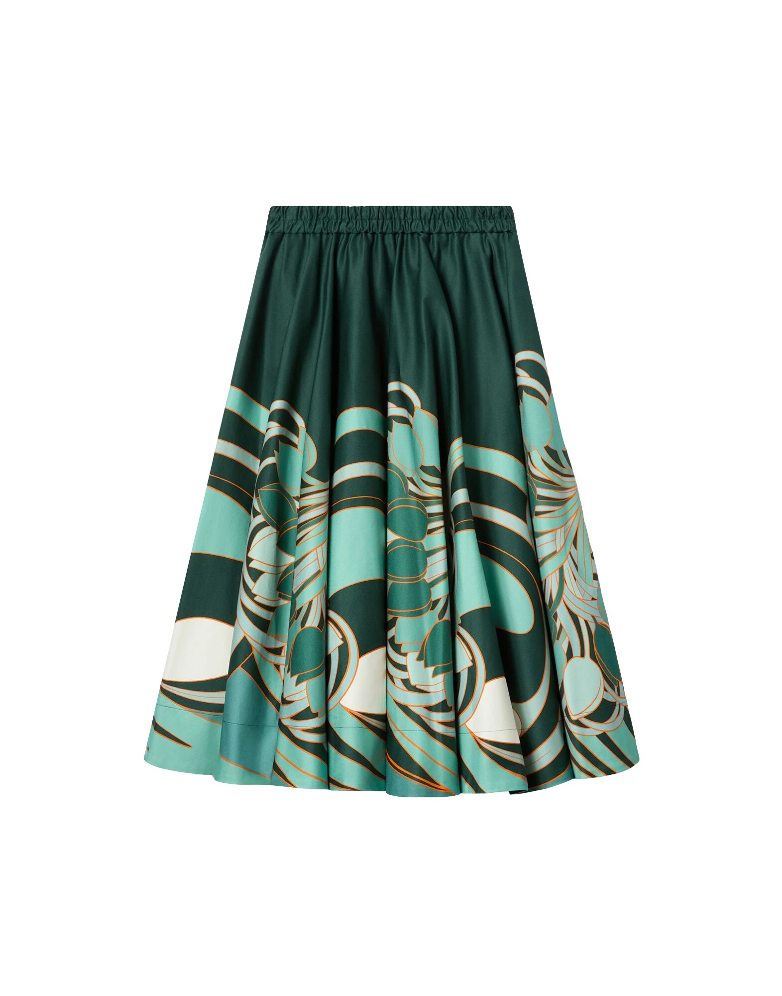 La-DoubleJ-Ballerina-Skirt-in-Blooming-Tulip-Placee-Dark-Green84241_nobg La DoubleJ Ballerina Skirt in Blooming Tulip Placée Dark Green - Skirts - Milanese Maximalist Fashion at Luxury Shoes