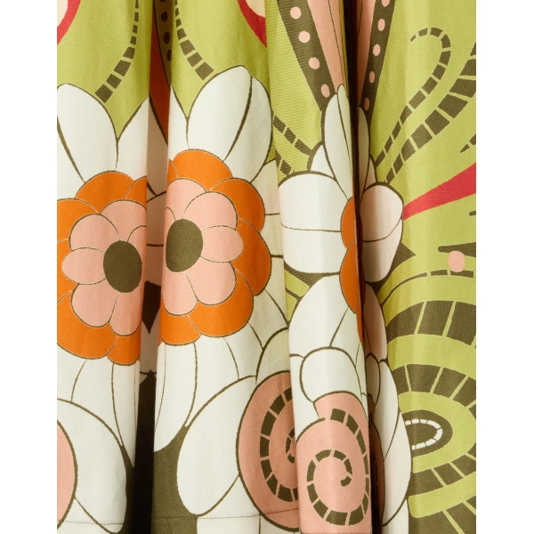 La DoubleJ Ballerina Skirt in Dragonfly Placée Green - Skirts - Milanese Maximalist Fashion at Luxury Shoes 