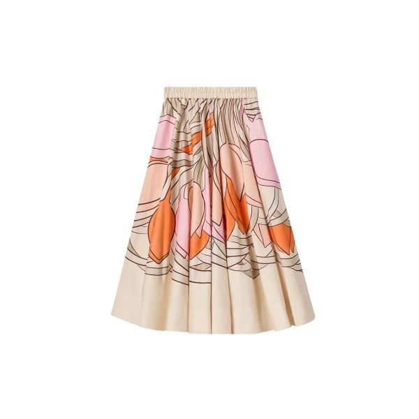 La DoubleJ Ballerina Skirt in Tulip Placée Pale Pink - Skirts - Milanese Maximalist Fashion at Luxury Shoes 