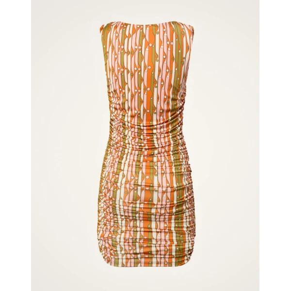 La DoubleJ Bandage Mini Dress in Smarties Orange - Dresses - Milanese Maximalist Fashion at Luxury Shoes 