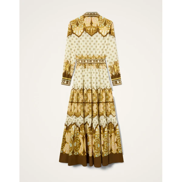 La DoubleJ Bellini Dress in Cocoon Placée Brown - Dresses - Milanese Maximalist Fashion at Luxury Shoes 