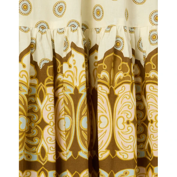 La DoubleJ Bellini Dress in Cocoon Placée Brown - Dresses - Milanese Maximalist Fashion at Luxury Shoes 