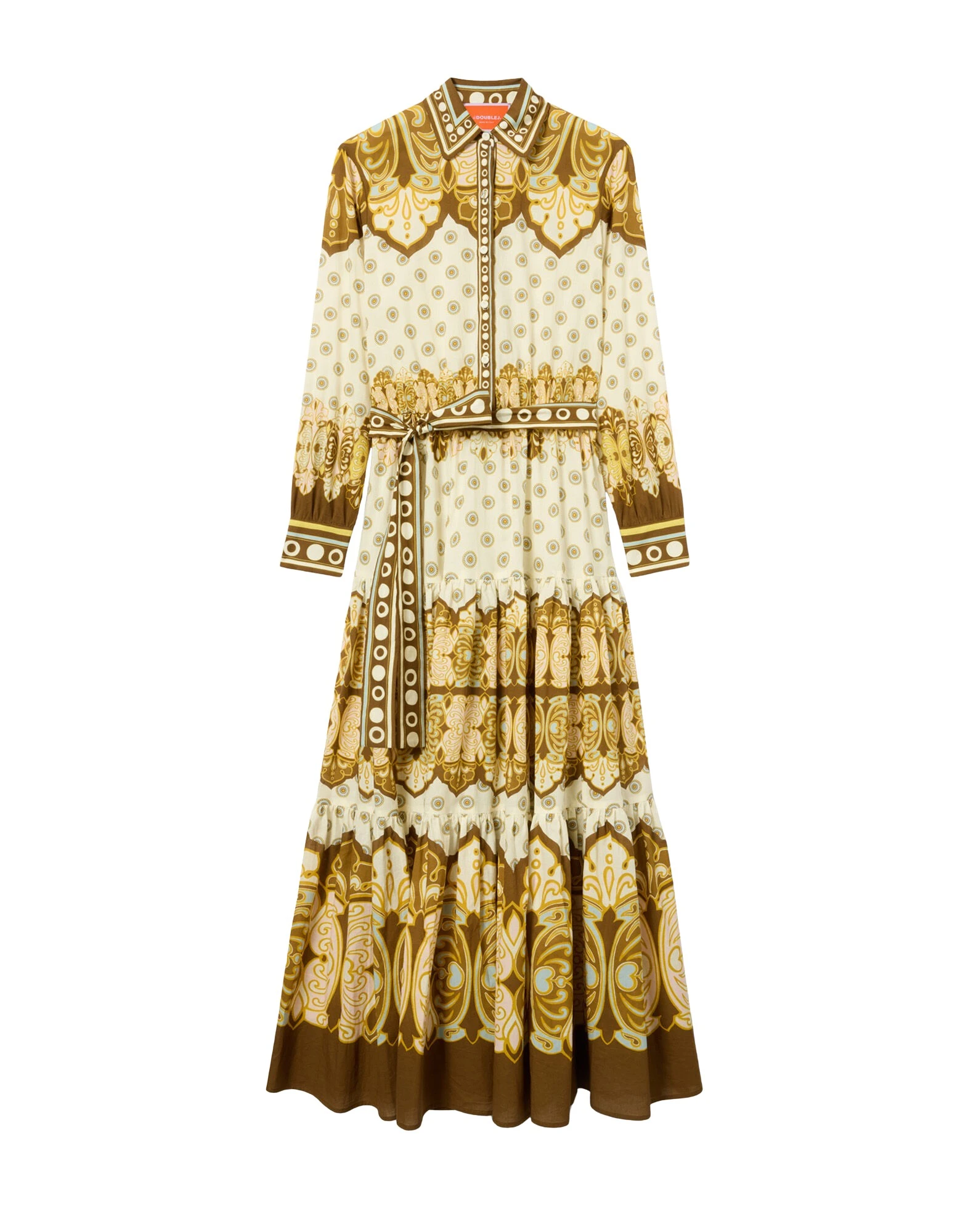 La-DoubleJ-Bellini-Dress-in-Cocoon-Placee-Brown79194_nobg La DoubleJ Bellini Dress in Cocoon Placée Brown - Dresses - Milanese Maximalist Fashion at Luxury Shoes