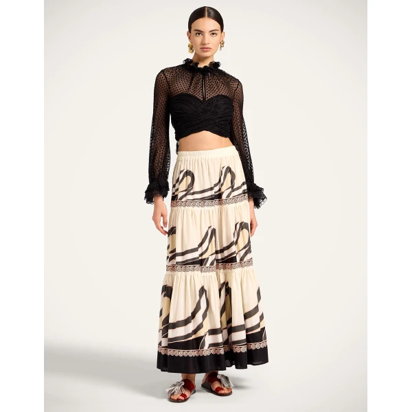 La DoubleJ Big Skirt in Ambrosia Placée Pale Pink - Skirts - Milanese Maximalist Fashion at Luxury Shoes 