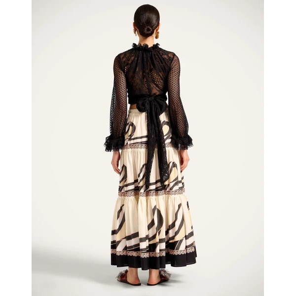 La DoubleJ Big Skirt in Ambrosia Placée Pale Pink - Skirts - Milanese Maximalist Fashion at Luxury Shoes 