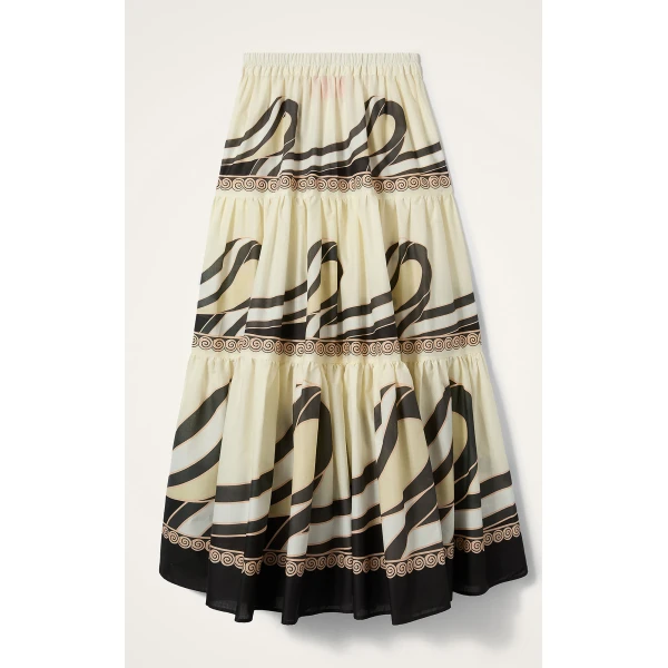 La DoubleJ Big Skirt in Ambrosia Placée Pale Pink - Skirts - Milanese Maximalist Fashion at Luxury Shoes 