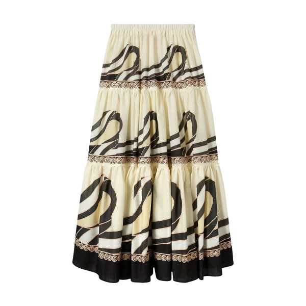 La DoubleJ Big Skirt in Ambrosia Placée Pale Pink - Skirts - Milanese Maximalist Fashion at Luxury Shoes 