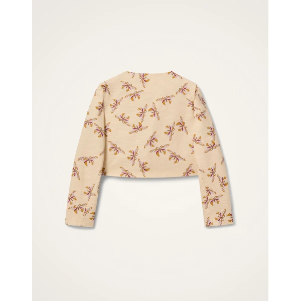 La DoubleJ Bijoux Jacket in Farfalla Buttercream - Jackets - Milanese Maximalist Fashion at Luxury Shoes 