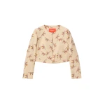 La DoubleJ Bijoux Jacket in Farfalla Buttercream - Jackets - Milanese Maximalist Fashion at Luxury Shoes 