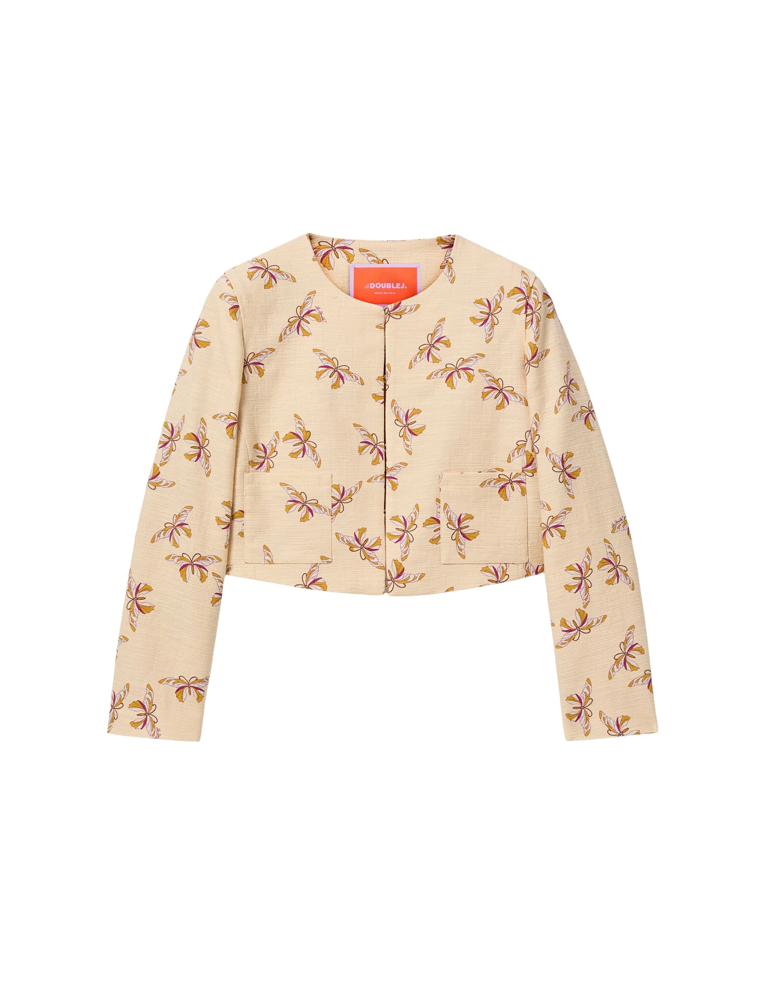 La-DoubleJ-Bijoux-Jacket-in-Farfalla-Buttercream70006_nobg La DoubleJ Bijoux Jacket in Farfalla Buttercream - Jackets - Milanese Maximalist Fashion at Luxury Shoes