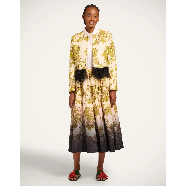 La DoubleJ Bijoux Jacket in Oasis Green - Jackets - Milanese Maximalist Fashion at Luxury Shoes 