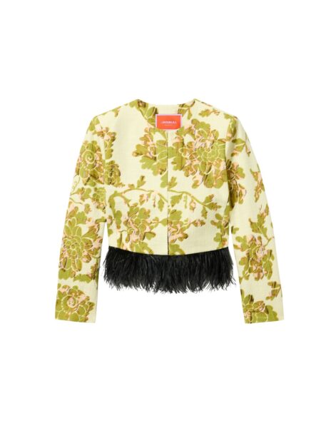 La DoubleJ Bijoux Jacket in Oasis Green - Jackets - Milanese Maximalist Fashion at Luxury Shoes 
