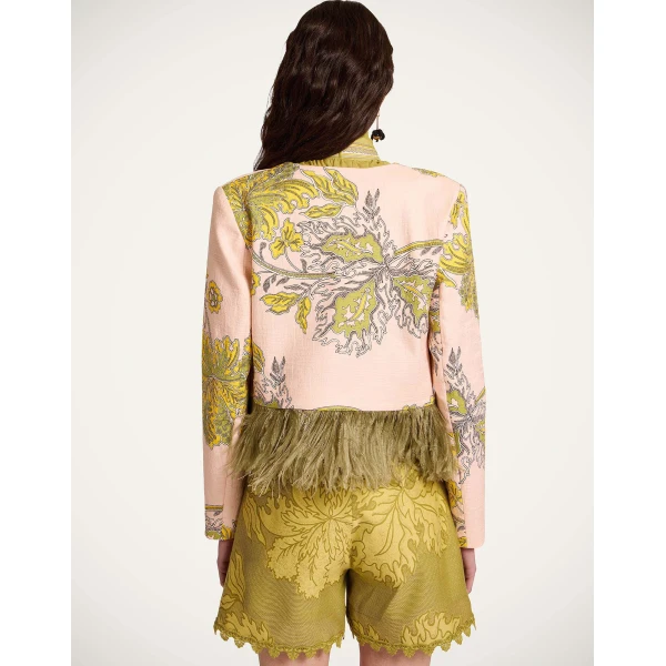 La DoubleJ Bijoux Jacket in Swathe Pink - Jackets - Milanese Maximalist Fashion at Luxury Shoes 