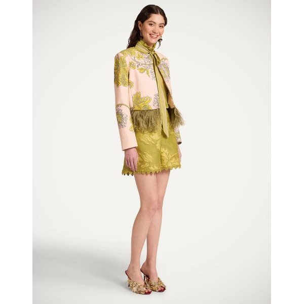 La DoubleJ Bijoux Jacket in Swathe Pink - Jackets - Milanese Maximalist Fashion at Luxury Shoes 