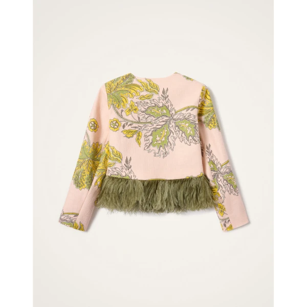 La DoubleJ Bijoux Jacket in Swathe Pink - Jackets - Milanese Maximalist Fashion at Luxury Shoes 