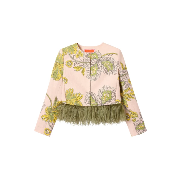 La DoubleJ Bijoux Jacket in Swathe Pink - Jackets - Milanese Maximalist Fashion at Luxury Shoes 