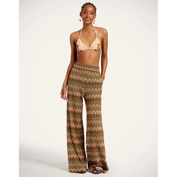 La DoubleJ Bikini Top in Cocoon Placée Pink - Beachwear - Milanese Maximalist Fashion at Luxury Shoes 