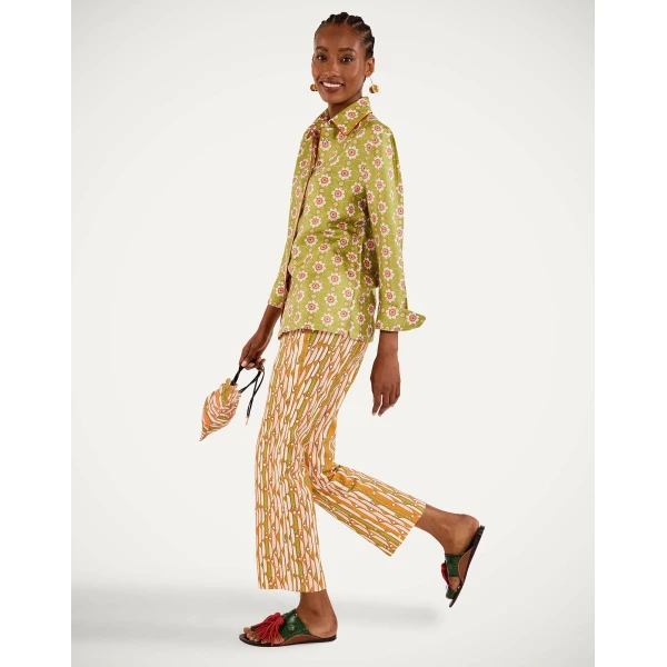 La DoubleJ Boy Shirt in Ambrosia Green - Tops - Milanese Maximalist Fashion at Luxury Shoes 