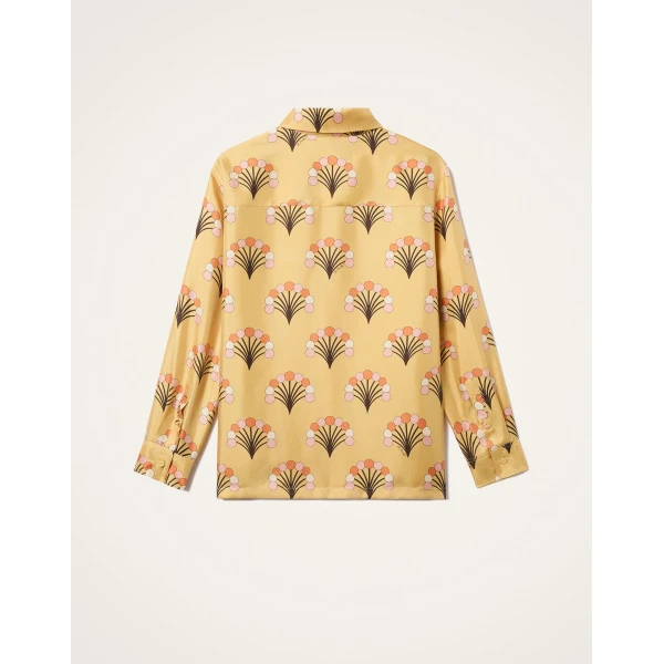 La DoubleJ Boy Shirt in Florette Yellow - Tops - Milanese Maximalist Fashion at Luxury Shoes 