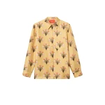 La DoubleJ Boy Shirt in Florette Yellow - Tops - Milanese Maximalist Fashion at Luxury Shoes 
