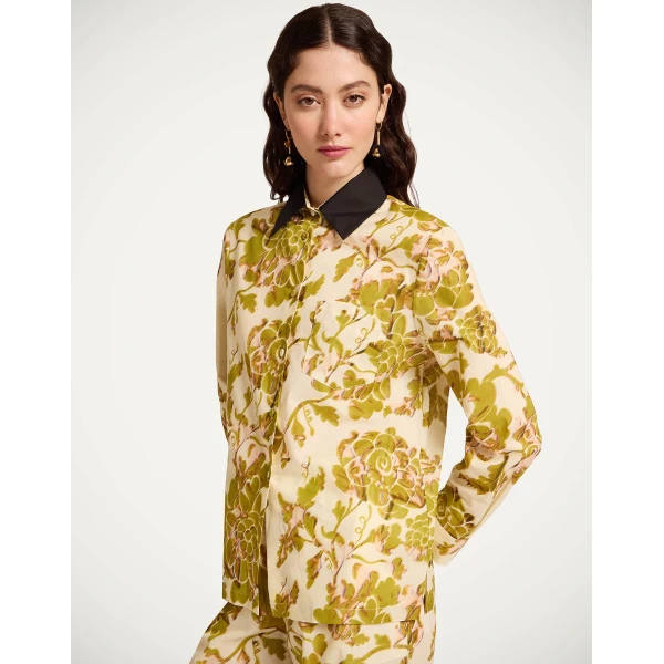 La DoubleJ Boy Shirt in Oasis Green - Tops - Milanese Maximalist Fashion at Luxury Shoes 