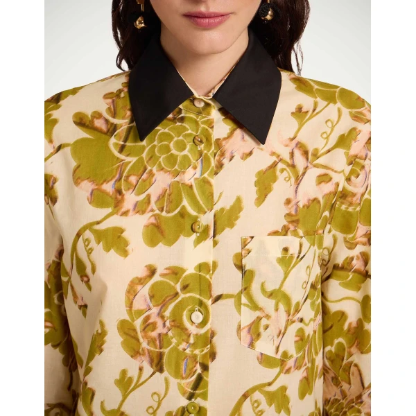 La DoubleJ Boy Shirt in Oasis Green - Tops - Milanese Maximalist Fashion at Luxury Shoes 