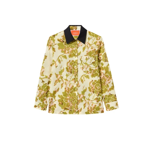 La DoubleJ Boy Shirt in Oasis Green - Tops - Milanese Maximalist Fashion at Luxury Shoes 