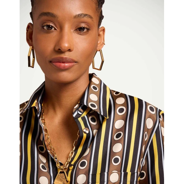 La DoubleJ Boy Shirt in Sanctuary Brown - Tops - Milanese Maximalist Fashion at Luxury Shoes 
