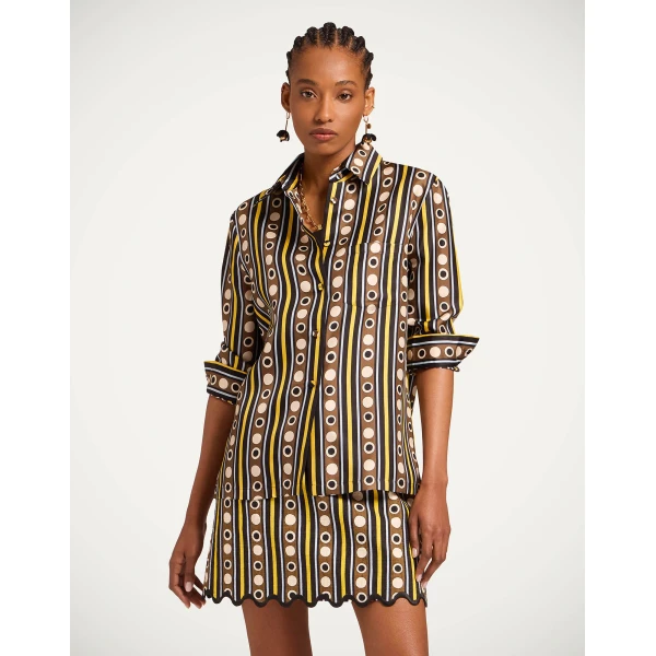 La DoubleJ Boy Shirt in Sanctuary Brown - Tops - Milanese Maximalist Fashion at Luxury Shoes 