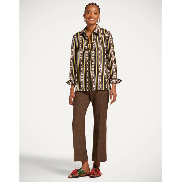 La DoubleJ Boy Shirt in Sanctuary Brown - Tops - Milanese Maximalist Fashion at Luxury Shoes 