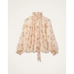 La DoubleJ Cerere Blouse in Farfalla Buttercream - Tops - Milanese Maximalist Fashion at Luxury Shoes 