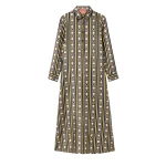 La DoubleJ Chemise Swing Dress in Sanctuary Brown - Dresses - Milanese Maximalist Fashion at Luxury Shoes 
