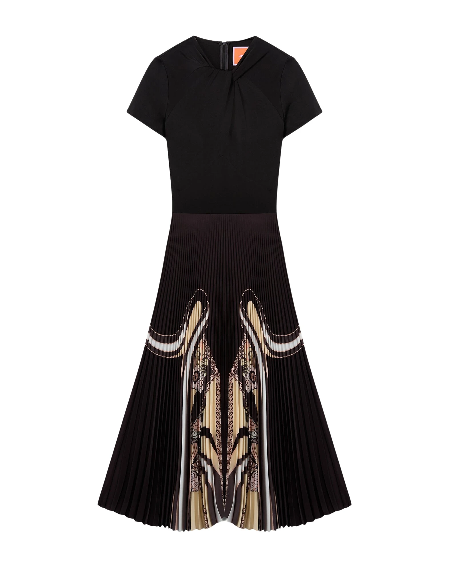 La-DoubleJ-Chignon-Dress-in-Ambrosia-Placee-Black19701_nobg La DoubleJ Chignon Dress in Ambrosia Placée Black - Dresses - Milanese Maximalist Fashion at Luxury Shoes