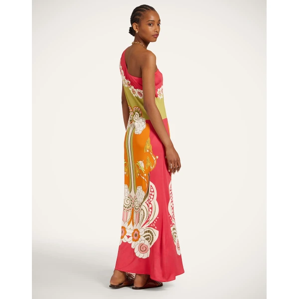 La DoubleJ Clingy Roy Dress in Ambrosia Placée Orange - Dresses - Milanese Maximalist Fashion at Luxury Shoes 
