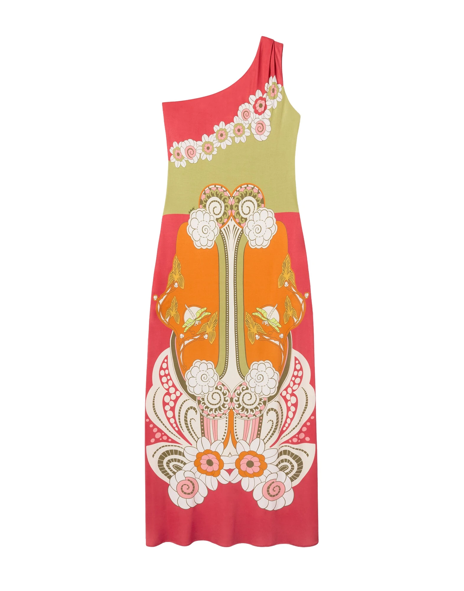 La-DoubleJ-Clingy-Roy-Dress-in-Ambrosia-Placee-Orange53361_nobg La DoubleJ Clingy Roy Dress in Ambrosia Placée Orange - Dresses - Milanese Maximalist Fashion at Luxury Shoes
