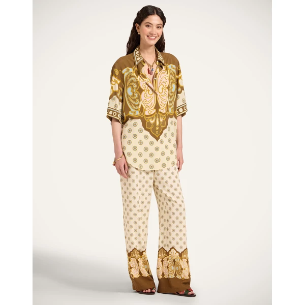La DoubleJ Club Pants in Cocoon Placée Brown - Pants - Milanese Maximalist Fashion at Luxury Shoes 