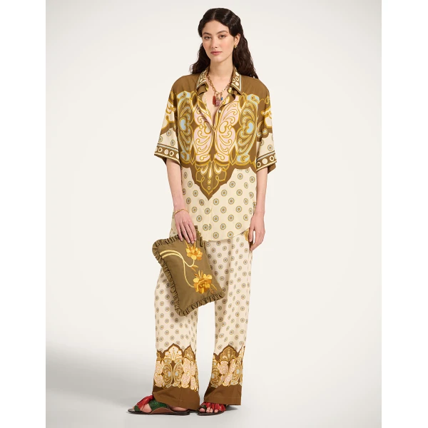 La DoubleJ Club Pants in Cocoon Placée Brown - Pants - Milanese Maximalist Fashion at Luxury Shoes 