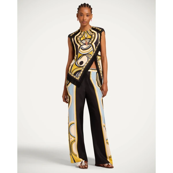 La DoubleJ Club Pants in Sanctuary Placée Black - Pants - Milanese Maximalist Fashion at Luxury Shoes 