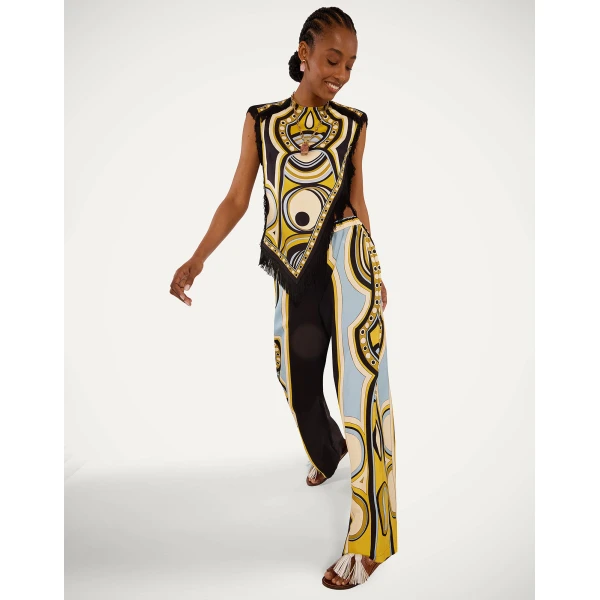 La DoubleJ Club Pants in Sanctuary Placée Black - Pants - Milanese Maximalist Fashion at Luxury Shoes 