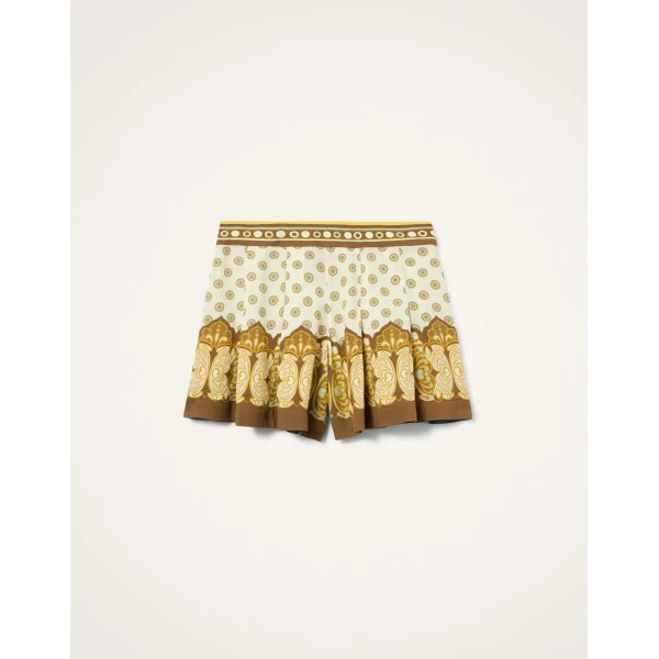 La DoubleJ Club Skort in Cocoon Placée Brown - Shorts - Milanese Maximalist Fashion at Luxury Shoes 