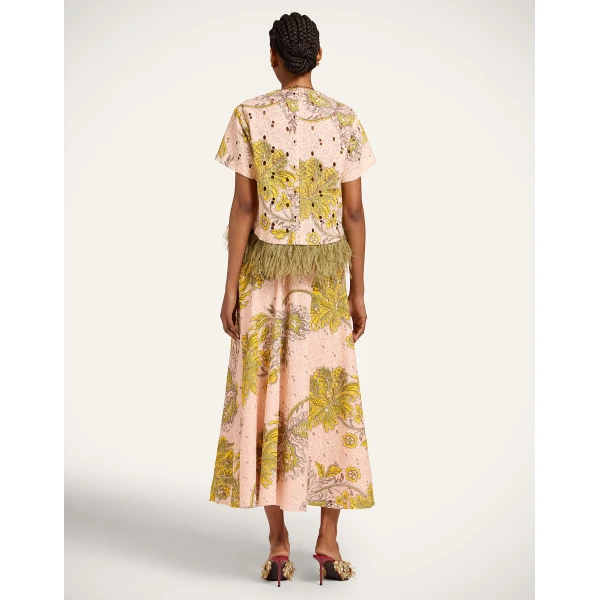 La DoubleJ Drawstring Skirt in Swathe Pink - Skirts - Milanese Maximalist Fashion at Luxury Shoes 