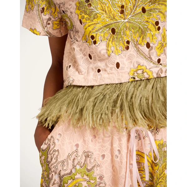 La DoubleJ Drawstring Skirt in Swathe Pink - Skirts - Milanese Maximalist Fashion at Luxury Shoes 