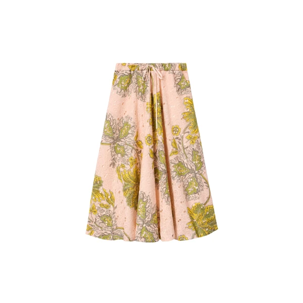 La DoubleJ Drawstring Skirt in Swathe Pink - Skirts - Milanese Maximalist Fashion at Luxury Shoes 